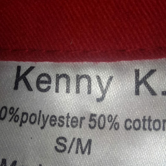 Red tropical style hat - Picture 3 of 3